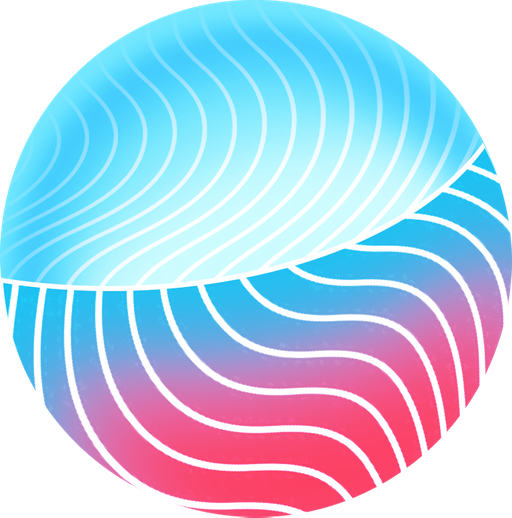 The Canagale Gale mark — a sphere of flowing wind lines